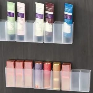 ( )무타공 벽걸이 수납함 투명 다용도 정리함 칸막이 화장실