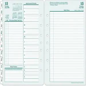 프랭클린 코비 - 오리지널 하루 2페이지 링바운드 플래너(클래식 2025년 7월 2026년 6월)