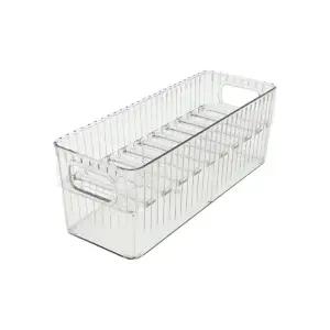 ( )투명 10구 분리 칸막이 수납 팬트리 정리함 소품