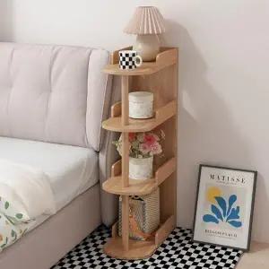 조립형 다용도 수납 선반 디자인 인테리어 정리 선반 4단 우드