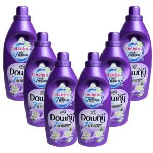 다우니 탈취파워 화이트티와 릴리 초고농축 섬유유연제 1L x6개