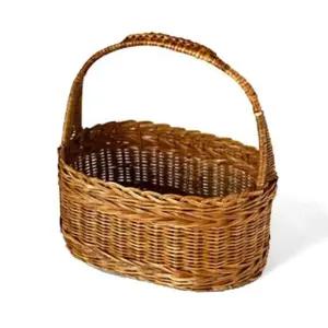 L64 미얀마 라탄 로즈 바스켓 라지 L NO BK068 미얀마