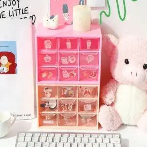 다용도 소품 정리함 플라스틱 서랍형 수납함 책상 정리