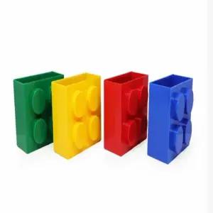 블록모양 자석 수납함 자석수납함 자석리모컨수납함 세탁기부착자석수납함