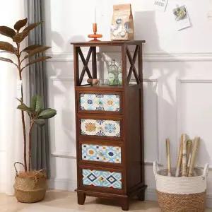 미니서랍장 원목 캐비넷 협탁 인테리어 틈새 세로 서랍 수납함 거실