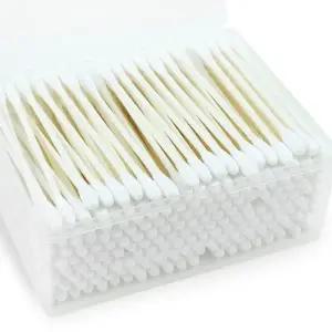 ( )면봉 200P 나무 귀청소 화장 미용 귀이게 대용량 귀이개