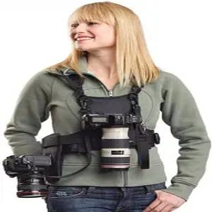니카마 NC-베스트 듀얼 카메라 캐리어 가슴 하네스 더블 숄더 스트랩 캐논 6D 5D2 5D3 니콘 D800 D810 소니