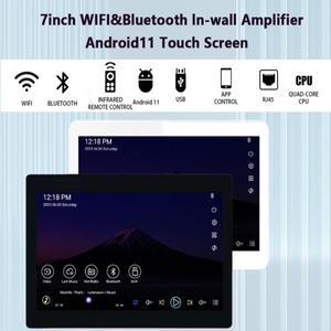 안드로이드 11 7인치 IPS WIFI SD 카드 미니 USB 온라인 비디오 음악 오디오 블루투스 벽 증폭기 패널 YOUT