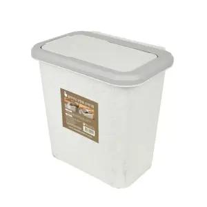 ( )슬라이딩뚜껑 주방 쓰레기통 사각 그레이 싱크대옆휴지통 슬라이딩뚜껑쓰레기통 주방쓰레기통