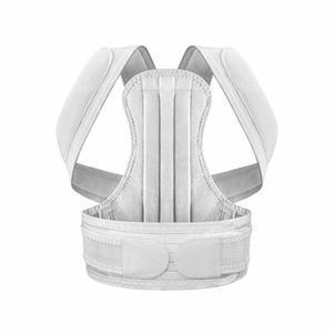 남성과 여성의 허리 교정기로 교정기를 착용하면 어깨와 색상 흰색 줄일