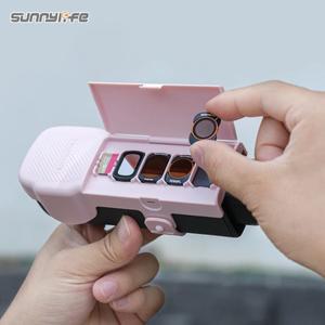 호환 DJI 포켓 3 카메라용 보호 커버(자석식 플립탑 필터 보관 케이스 포함) 오스모 액세서리