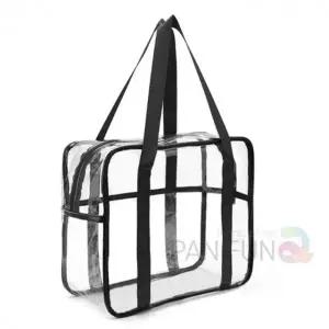 방수 투명비치백 블랙 PVC가방 물놀이방수가방 바캉스가방 수영복가방 방수비치백