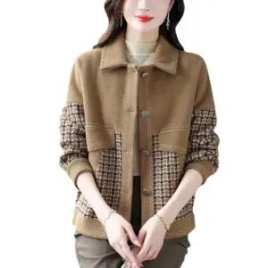 스트레인지 여자 니트가디건 숏코트 데일리룩 자켓 중년 상의 엄마옷 린넨마 40대 50대 KUK3