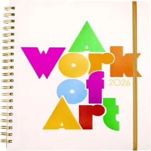 ban.do 12개월 대형 일간 및 주간 플래너 2026년 1월 - 12월 소프트 커버 셀프 케어 저널 월간 캘린더