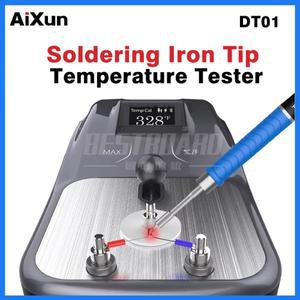 AIXUN 스마트 디지털 디스플레이 온도계 납땜 스테이션용 OLED HD 핫 에어 건 납땜 다리미 팁 온도 테스터