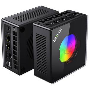 GMKtec 게이밍 PC, K11 AMD Ryzen 9 8945HS(8C/16T, 최대 5.2GHz), 32GB DDR5 RAM 1TB 미니 PC 데스크탑 컴퓨터, Oculink, 듀얼 NIC 2.5GbE LAN, HDMI/디스플레이포트/USB4*2