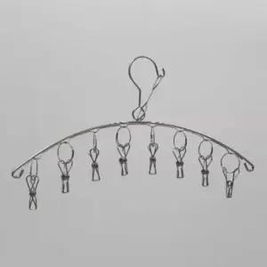 빨래 집게 옷 걸이 8구 원룸건조대 실내빨래건조대