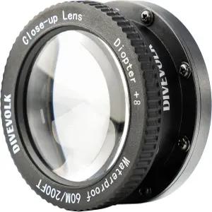 DIVEVOLK 수중 +8 클로즈업 렌즈 시터우치 4 MAX 하우징용 광학 습식