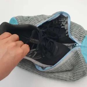 간편한 극세사 운동화 세탁망 자동 세척 빨래망 슈즈 셀프 클리닝 신발망