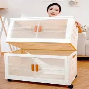 용 다층 수납장 접이식 아기 옷 장난감 정리 서랍장 유 홈 데코 다용도 가구