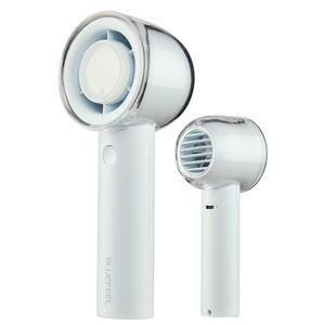 블루필 휴대용 터보 팬, 조절 가능한 모드가 있는 5단 미니 개인용 최대 16시간 냉각 시간, 여행/야외/가정/사무실용 3000mAh USB 충전식 배터리(소다 화이트)