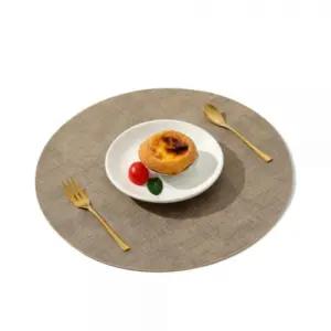 원형 식탁 테이블매트 베이지