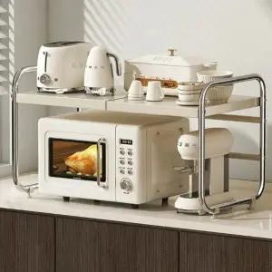 (타입 단일상품)미드센츄리 주방 수납장 철제 전자레인지 수납 선반_24577602