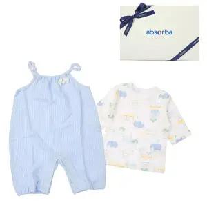 갤러리아 (압소바출산,백일,귀여운유아복,아기내의)글로우7부우주복(티셔