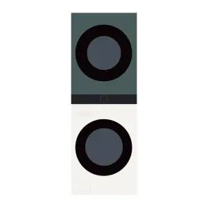 LG전자 트롬 오브제컬렉션 워시타워 W21EGAM 세탁기 건조기 세트 베이지 그린 상하