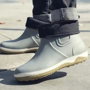 글래디에디터 데일리 남성 3컬러 겨울 따뜻한 기모 레인 부츠 장화