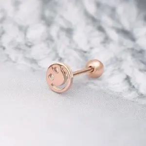 피어싱선물 골드필드 핀 스마일 베이직 피어싱 14K