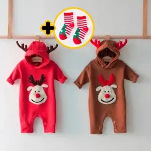 아기 크리스마스 슈트 아기옷 영유아 바디슈트 M