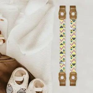 패턴 기하학 프리 벨트 노버클 무압박 WFF19FD