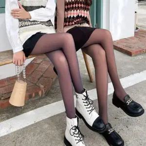 고탄력 스타킹 여성 학생 직장인 기모 망사 타이즈 WFDF88C