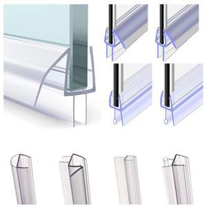 PVC 샤워 스크린 씰 스트립 유리 도어 욕조 가 필요 없는 방수 4 개 50cm 6mm 10mm 12mm