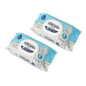 화장실용 한박스 캡형60매X10개 일회용 안전한 안심 비데 물티슈 [f7F9BB7]