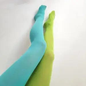 비비드 투톤 스타킹 반반 색상 할로윈 코스프레 WFCC712