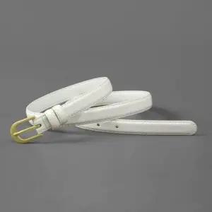 화이트 소가죽 여성 포인트 벨트 S-3 정장룩벨트 WFC6EA6