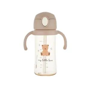 에디슨 아기 원터치 빨대컵 자기주도 휴대용 250ml