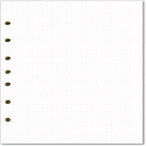 100장의 점선 필러 종이 팩 7개의 구멍 뚫린 플래너 리필 5 1/2 x 8 인치 링 미니 바인더 3개 또는 7개에