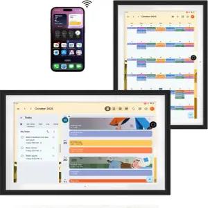 10.1인치 디지털 구글 캘린더 내장 배터리 교체 구독 없음 플레이에 앱 설치 안티 글레어 심리스
