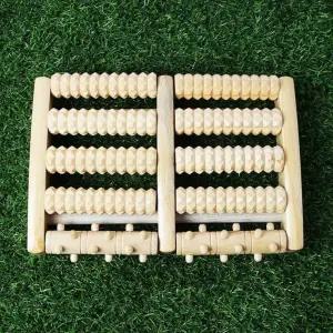 에코 우드 롤링 발 바닥 팔뚝 마사지 지압 판 건강 매트 부모님 선물