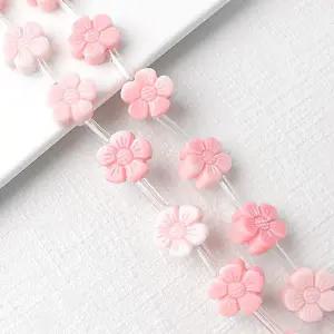 싼비즈 [5531-02]원석 벚꽃송석 13mm ,1개