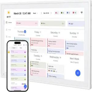 디지털 캘린더 10.1인치 스마트 WiFi 전자 및 코어 차트 가족 일정을 위한 IPS 터치스크린 HD 디스플레이
