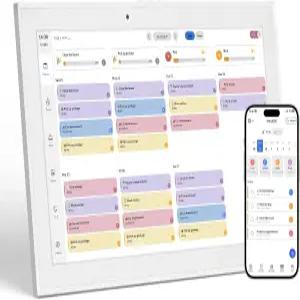 전자 디지털 캘린더 및 안무 차트 플래너 벽 터치스크린 디스플레이 가족 공유용 3가지 모드 ？ 벽걸이 포함