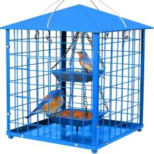 모슬리 블루버드 피더 다람쥐 방지 7파운드 대형 중금속 케이지 밀웜 외부용 내후성 야생 조류 레이어 시드