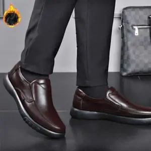 로퍼 방한 기모 슬립온 단화 클래식 신발 겨울 보온 WF88B06