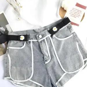 밴드 블랙 예쁜벨트 노버클 패션벨트 고무줄허리띠 WF80F10