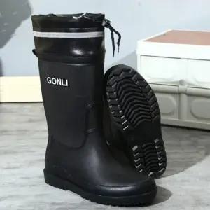 다용도 남성 중목 장화 방수강화 끈조절 레인부츠 WF79119