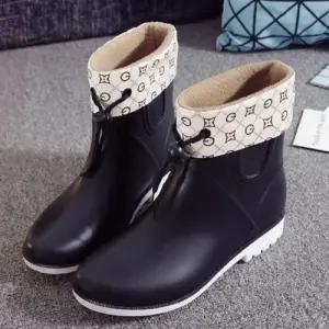 기모 내피 탈부착 사계절 여성 방한 첼시 레인부츠 WF79153